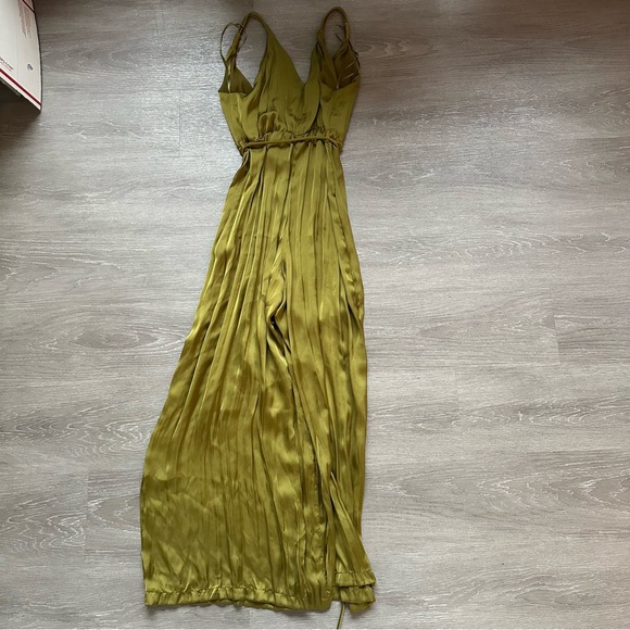 Zara Wrinkled Effect Long Satin Jumpsuit - Picture 7 of 8